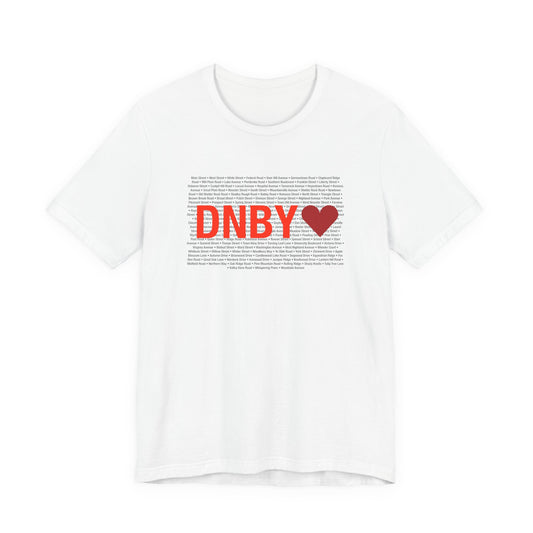 Danbury Love Unisex Jersey Short Sleeve T-Shirt