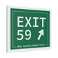 Vintage Exit 59 WCP Sign Matte Canvas, Stretched, 1.25"