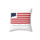 Oxford Connecticut Flag Spun Polyester Square Pillow