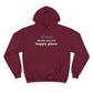 Goose Shows Are My Happy Place - Gray & Purple Champion Hoodie