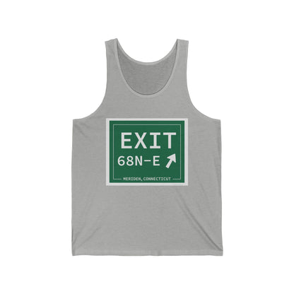 Vintage Exit 68N-E WCP Sign Unisex Jersey Tank Top