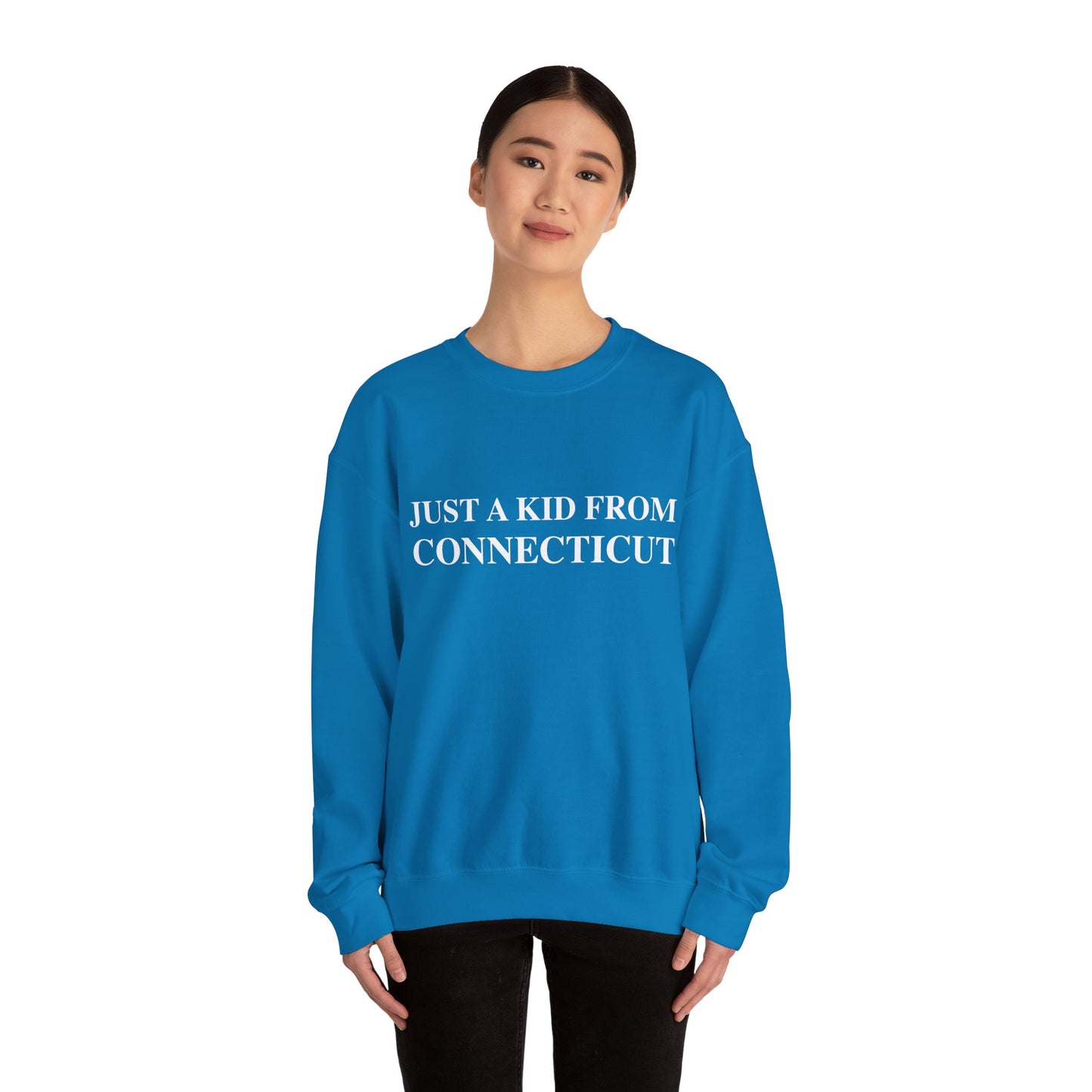 Just a Kid from Connecticut Unisex Heavy Blend™ Crewneck Sweatshirt