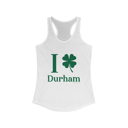 I Clover Durham Women's Ideal Racerback Tank