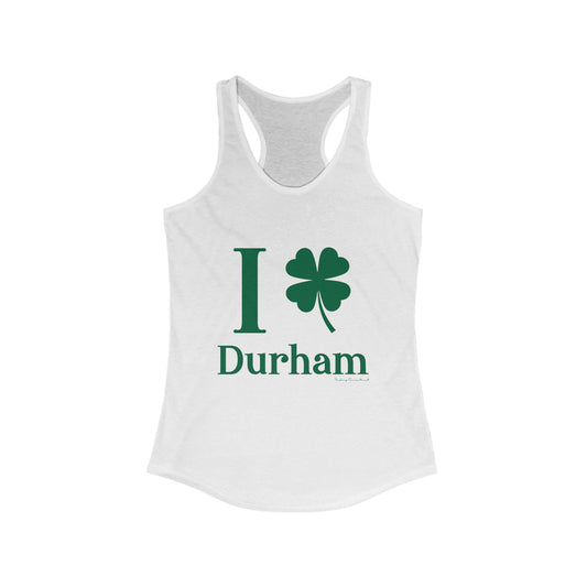 I Clover Durham Women's Ideal Racerback Tank