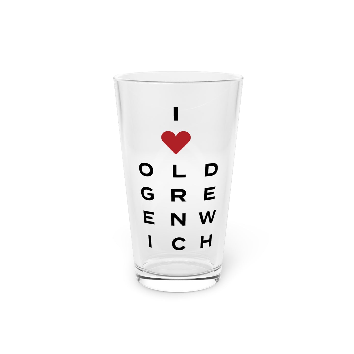 Old Greenwich Vision Pint Glass, 16oz