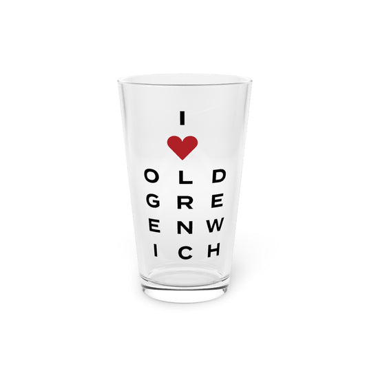 Old Greenwich Vision Pint Glass, 16oz