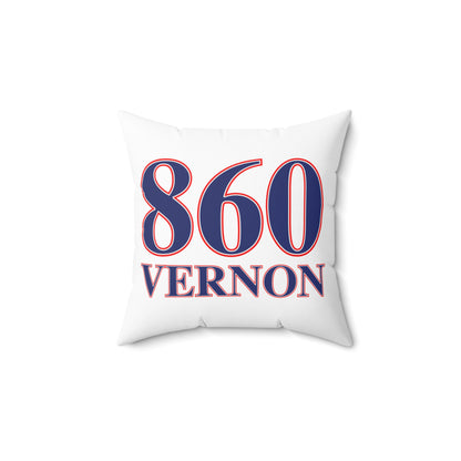 860 Vernon Red, White & Blue  Spun Polyester Square Pillow
