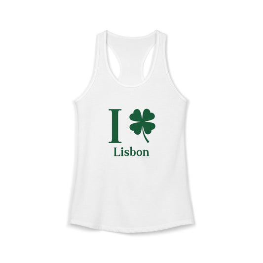 I Clover Lisbon Women's Ideal Racerback Tank Top