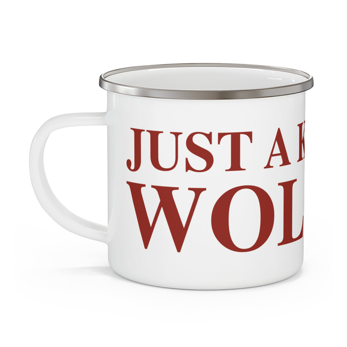 Just a kid from Wolcott  Enamel Camping Mug