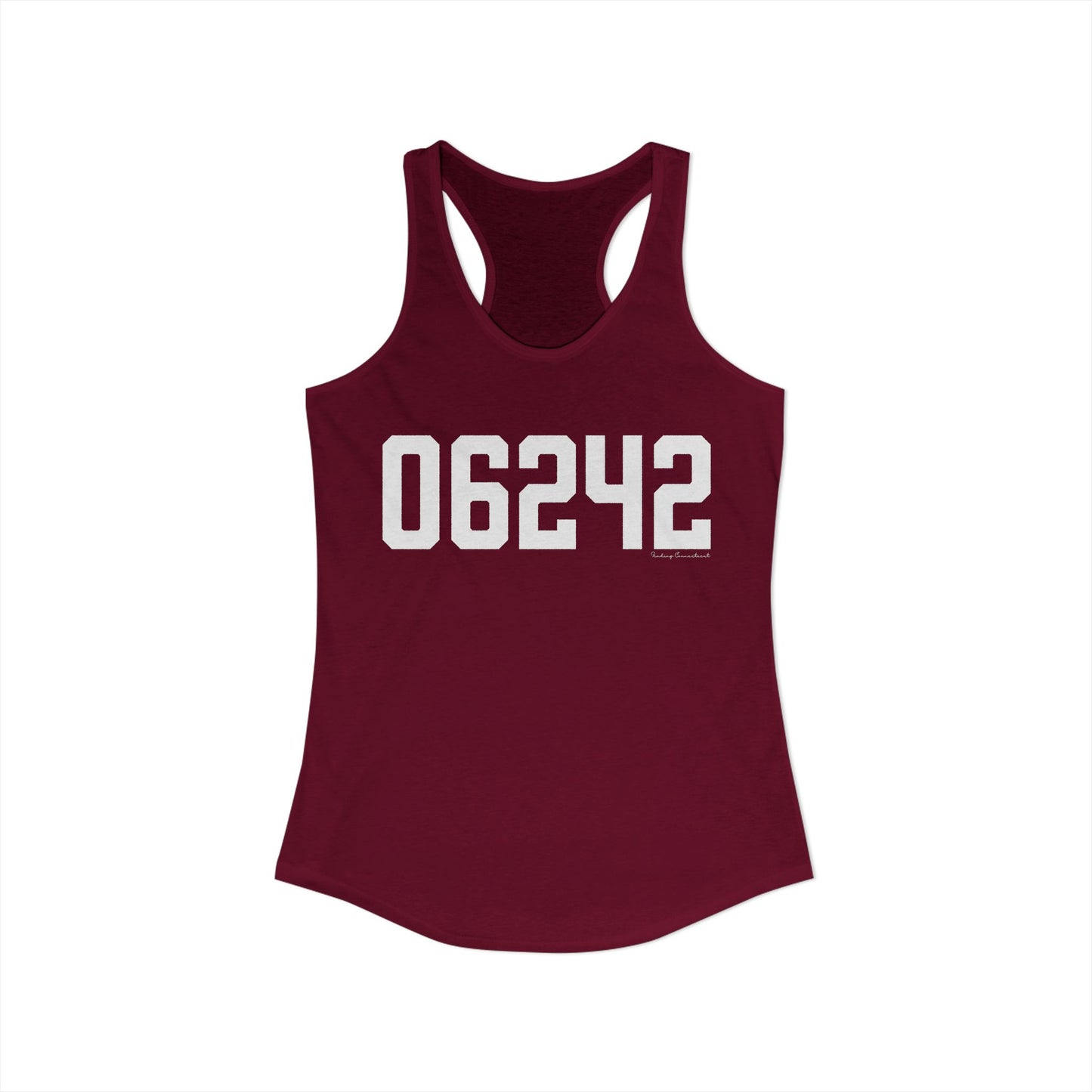 06242 Eastford CT Zip Code Women's Ideal Racerback Tank Top