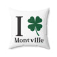 I Clover Montville Spun Polyester Square Pillow