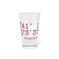 Greenwich Coordinates Pint Glass, 16oz
