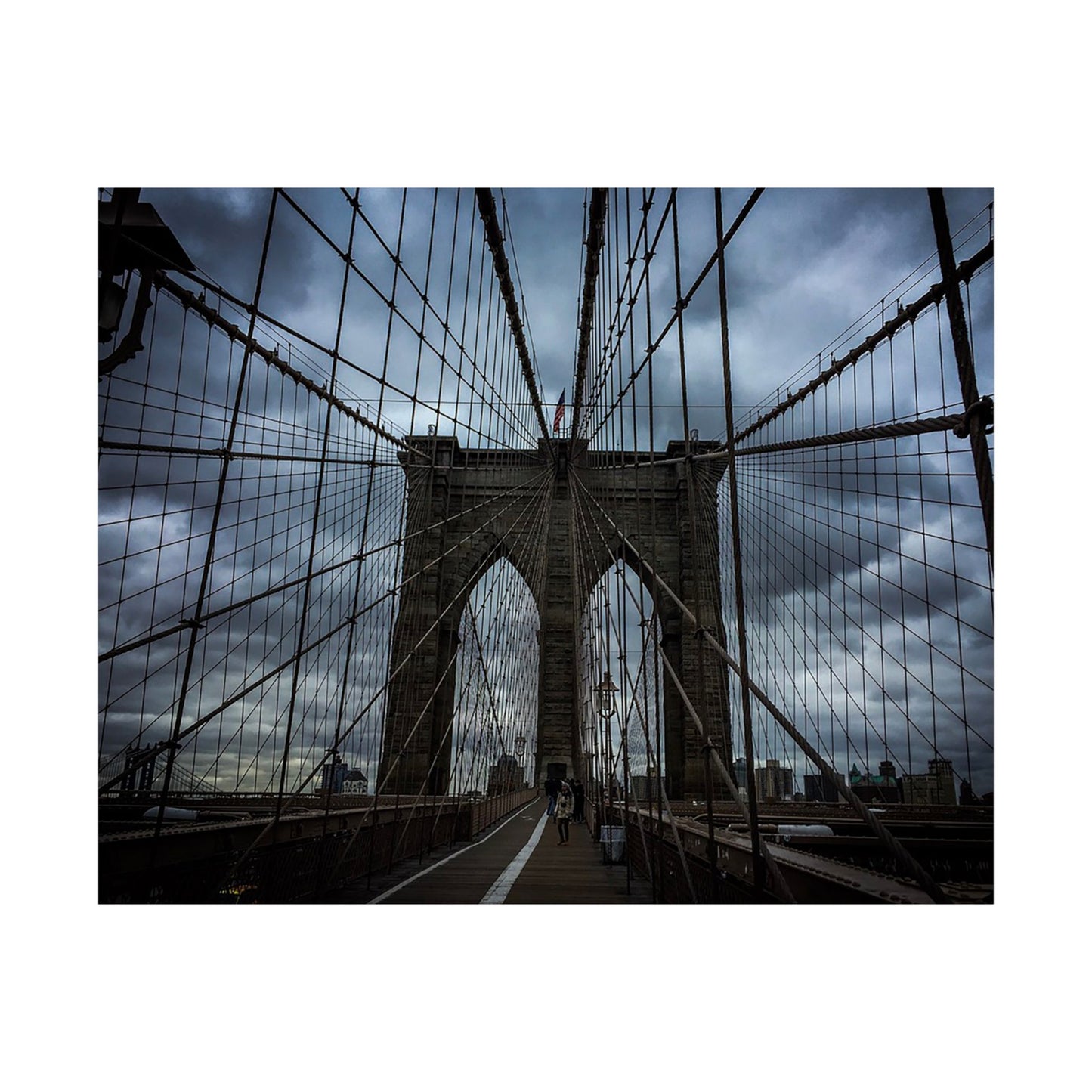 In the middle of the bridge Matte Horizontal Posters