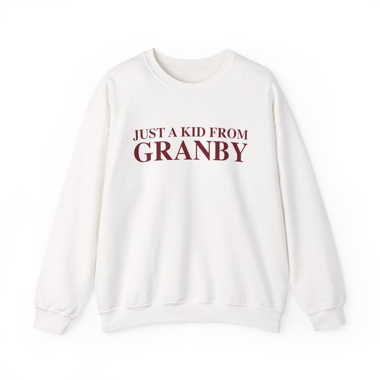 Just a kid from Granby Unisex Heavy Blend™ Crewneck Sweatshirt