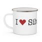 I Heart Silvermine. Enamel Camping Mug