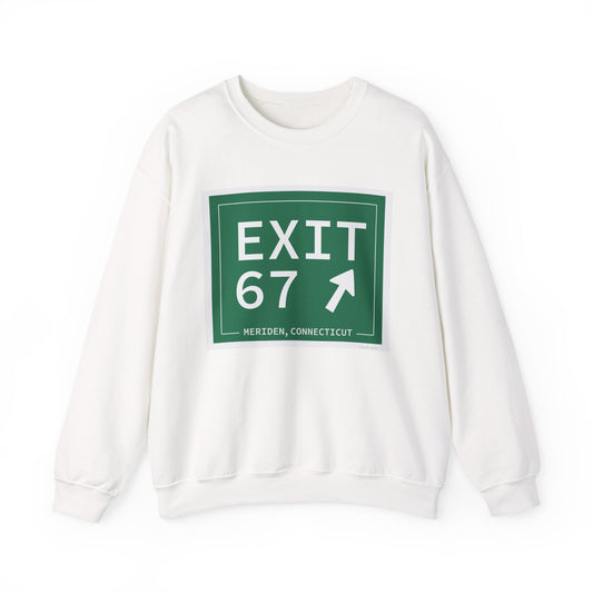 Vintage Exit 67 WCP Sign Unisex Heavy Blend™ Crewneck Sweatshirt