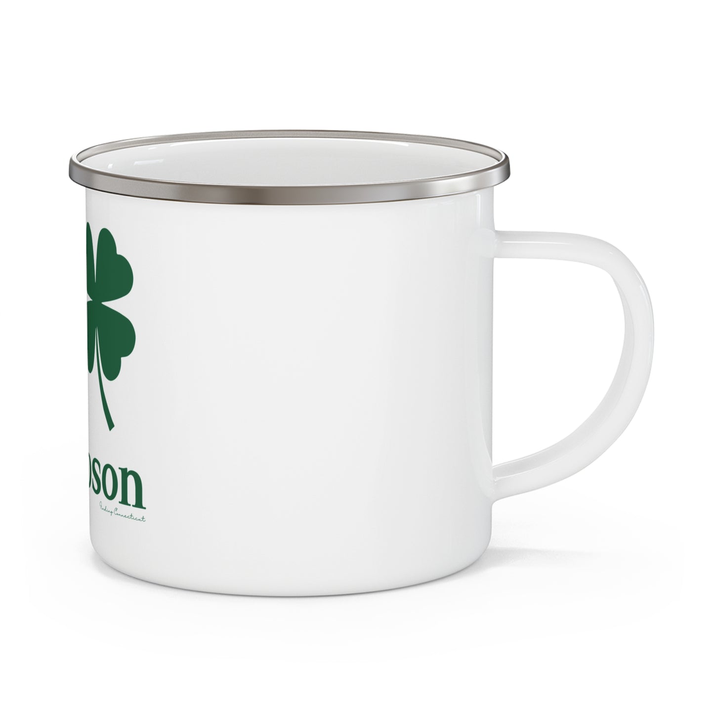 I Clover Thompson Enamel Camping Mug