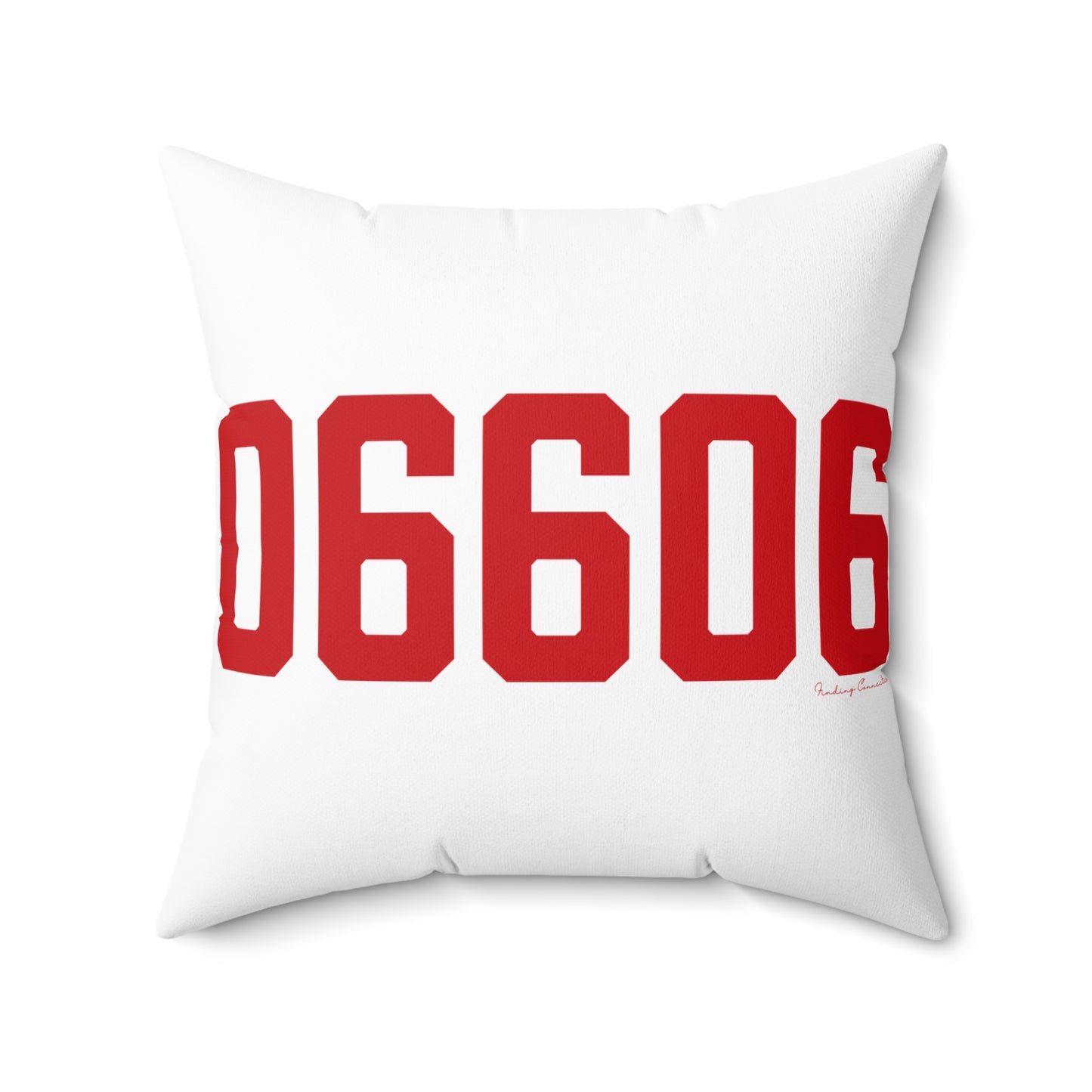 06606 Bridgeport Connecticut Zip Code Spun Polyester Square Pillow