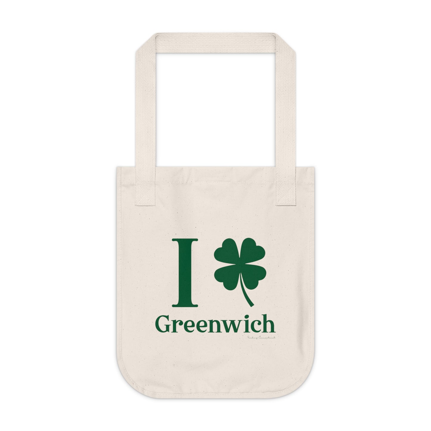 I Clover Greenwich Organic Canvas Tote Bag