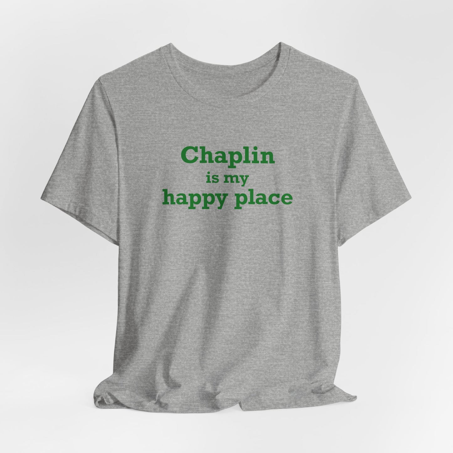Chaplin is My Happy Place Unisex Jersey Short Sleeve T-Shirt