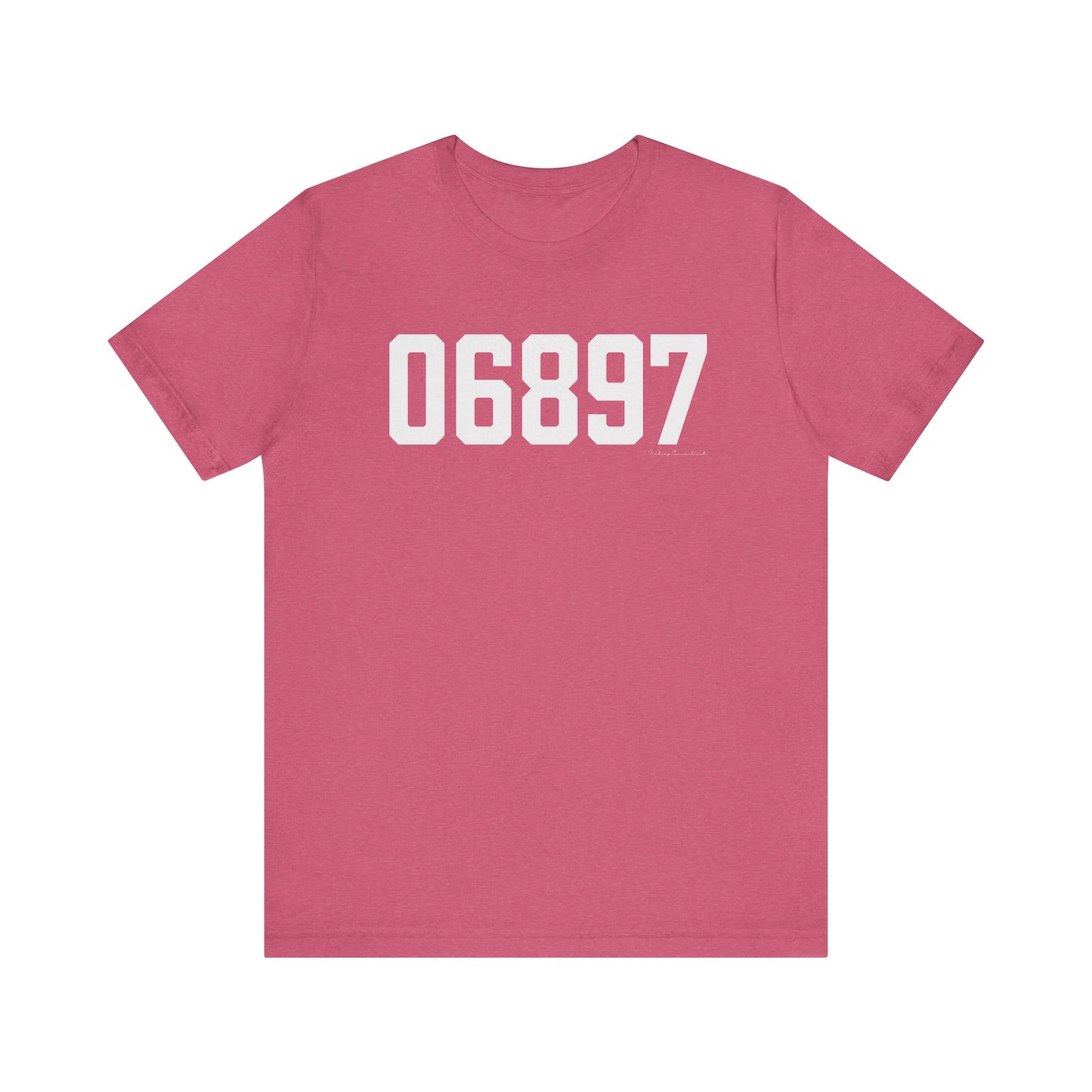 06897 Wilton CT Zip Code Unisex Jersey Short Sleeve T-Shirt