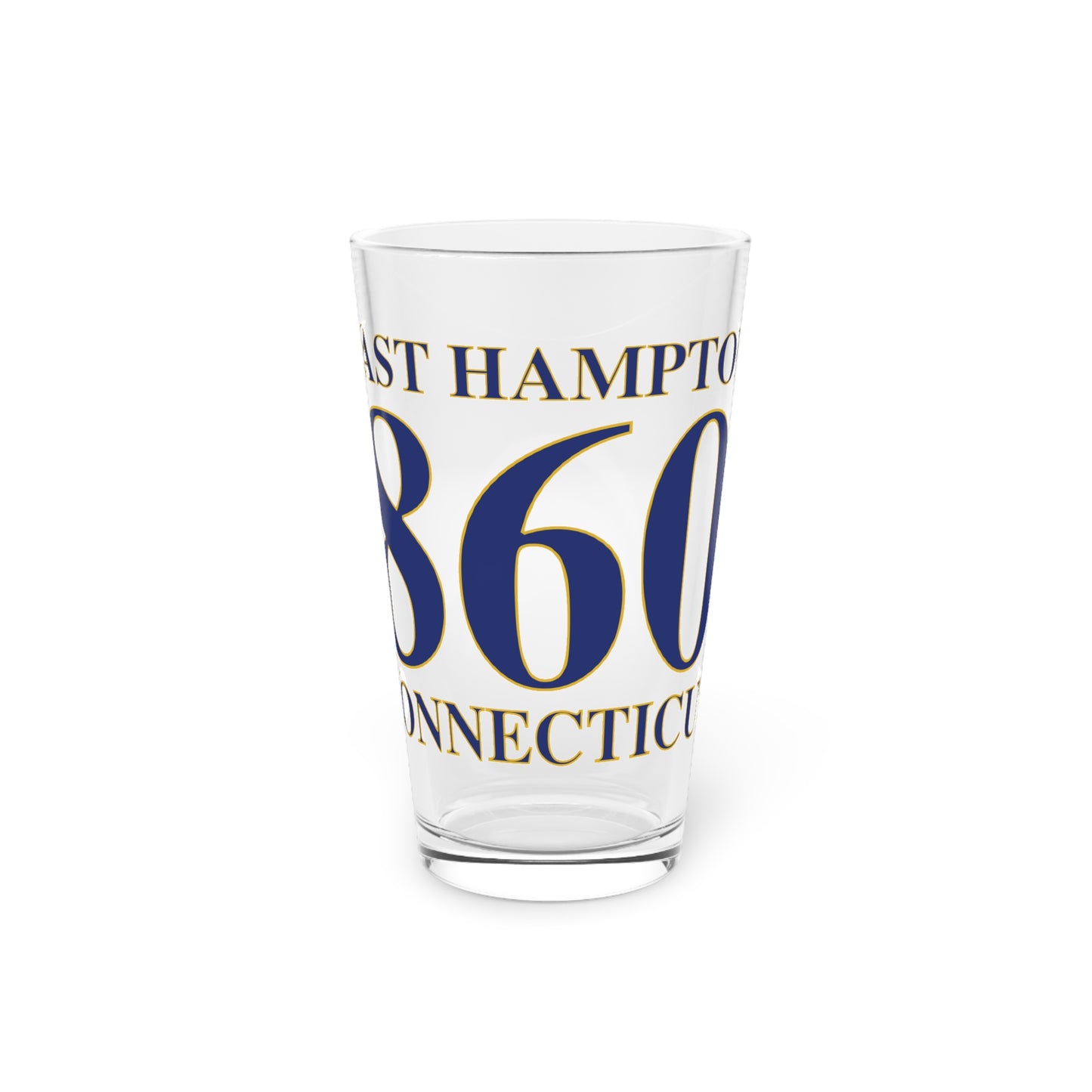 East Hampton 860 Connecticut Pint Glass, 16oz