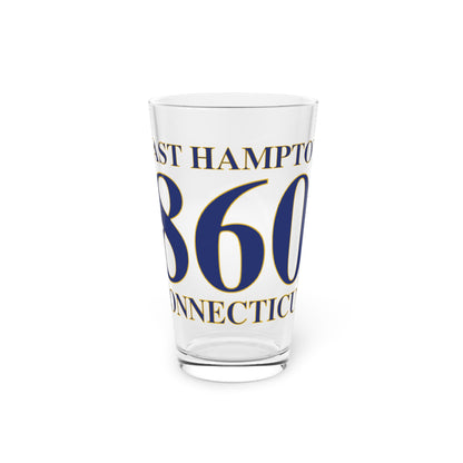East Hampton 860 Connecticut Pint Glass, 16oz