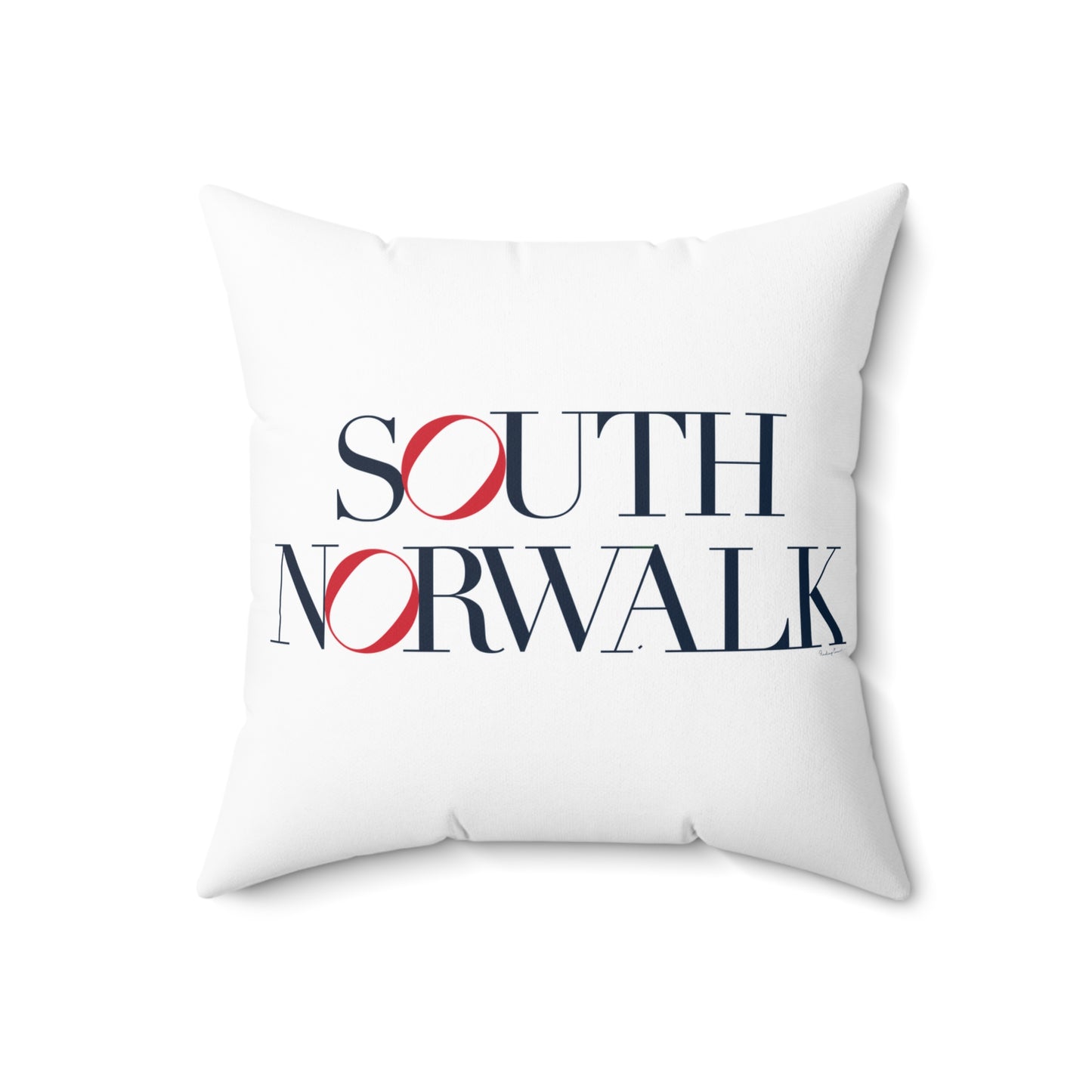 41 Tilt South Norwalk Spun Polyester Square Pillow