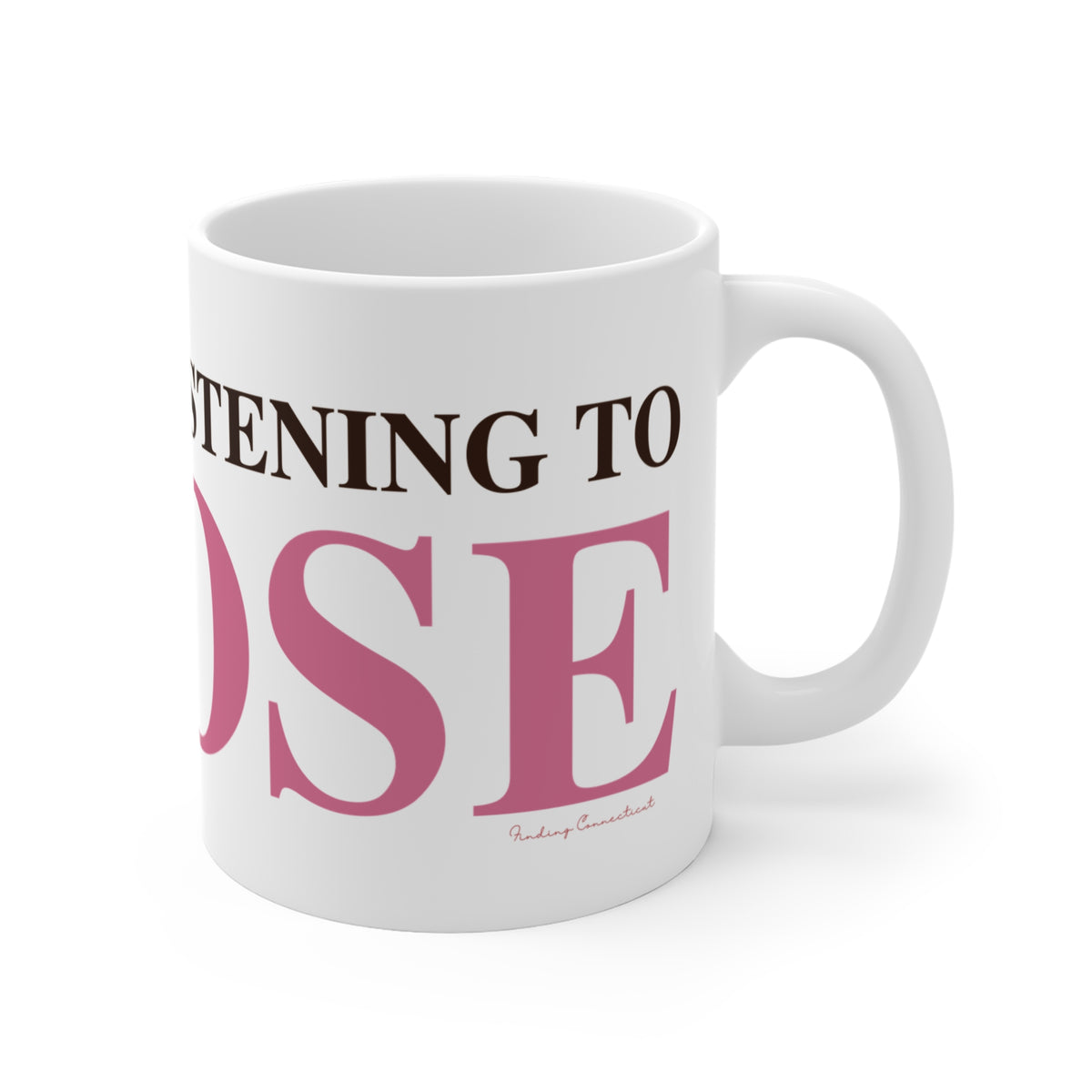 Just a kid Listening  to Goose - Pink & Espresso Mug 11oz