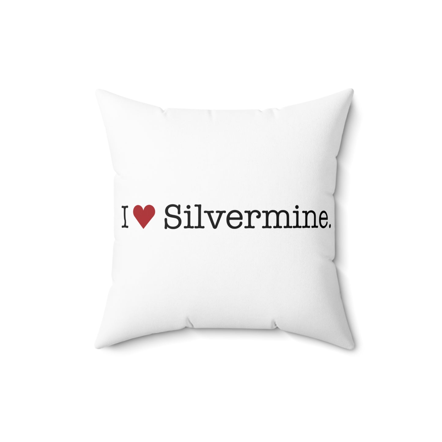 I Heart Silvermine. Spun Polyester Square Pillow