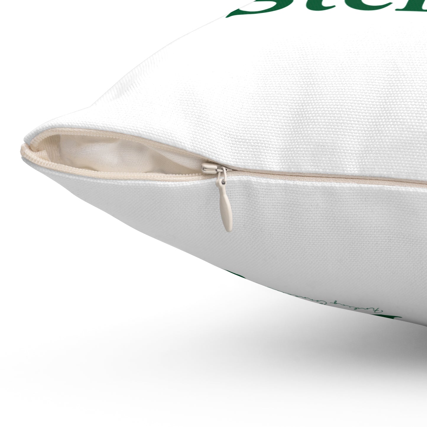 I Clover Sterling  Spun Polyester Square Pillow