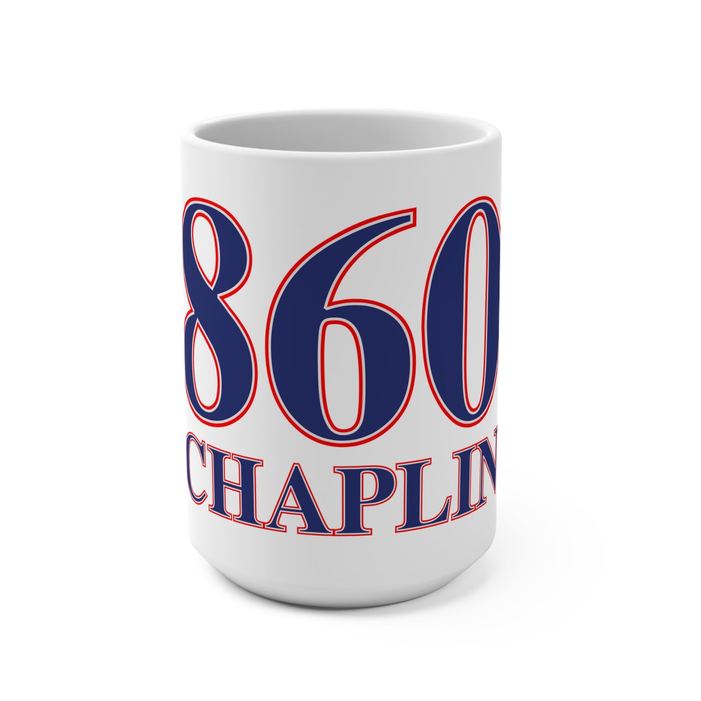 860 Chaplin Red, White & Blue Mug 15oz