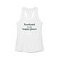 Scotland is My Happy Place Women's Ideal Racerback Tank Top