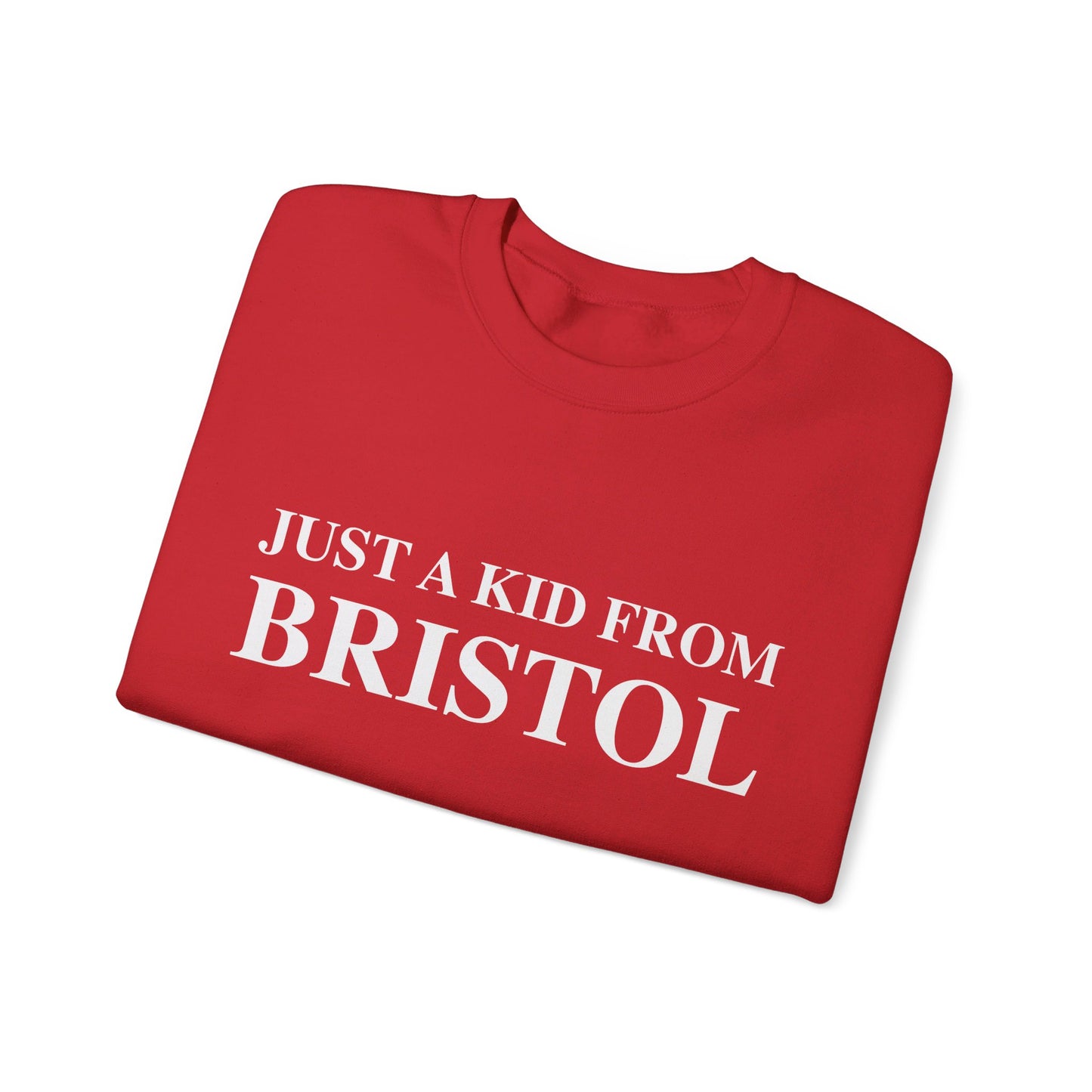 Just a kid from Bristol Unisex Heavy Blend™ Crewneck Sweatshirt