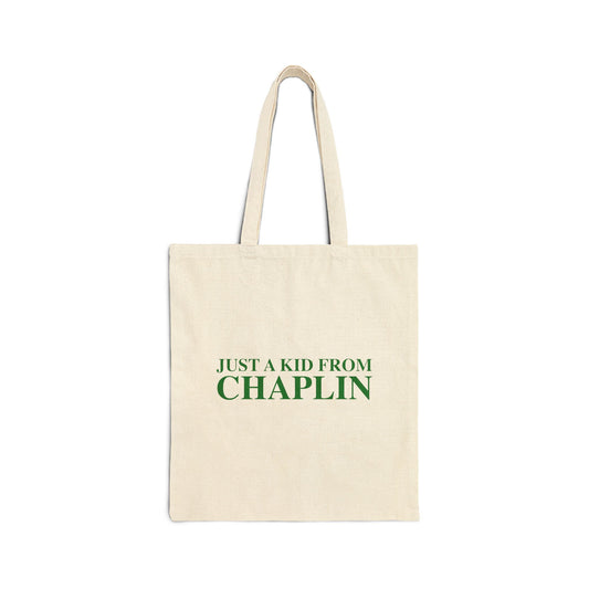 Just a kid from Chaplin Cotton Canvas Tote Bag
