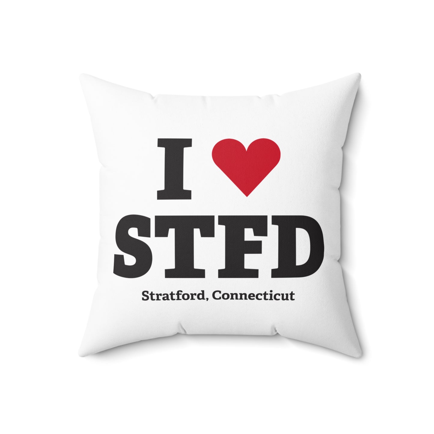 I Heart STFD Spun Polyester Square Pillow