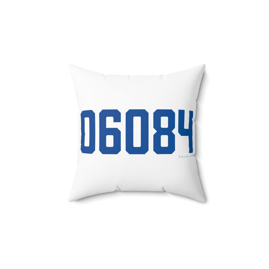 06084 Tolland Connecticut Zip Code Spun Polyester Square Pillow