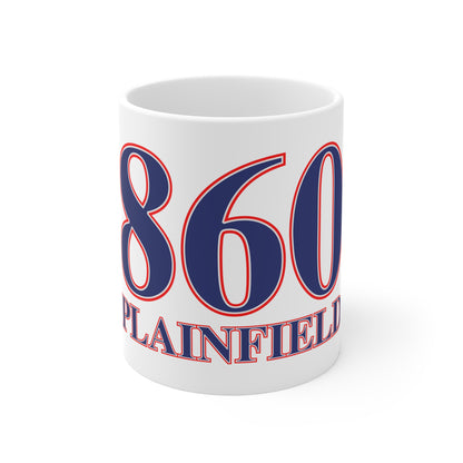 860 Plainfield Red, White & Blue Mug 11oz