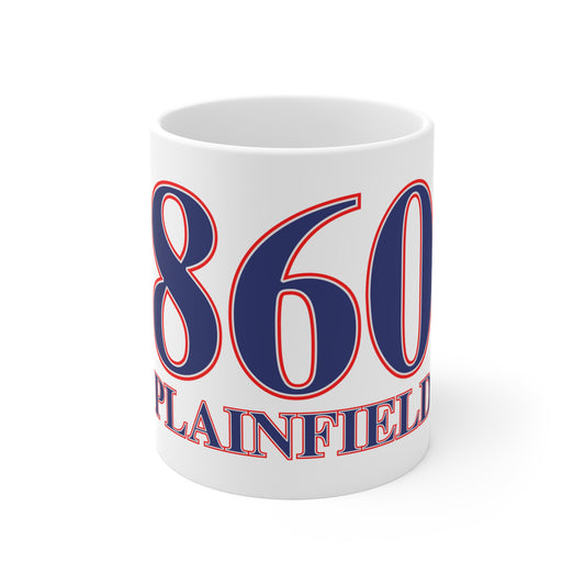860 Plainfield Red, White & Blue Mug 11oz