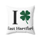 I Clover East Hartford Spun Polyester Square Pillow