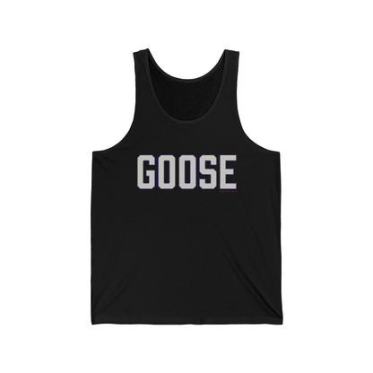 Goose Zip Code - Gray & Purple Unisex Jersey Tank Top