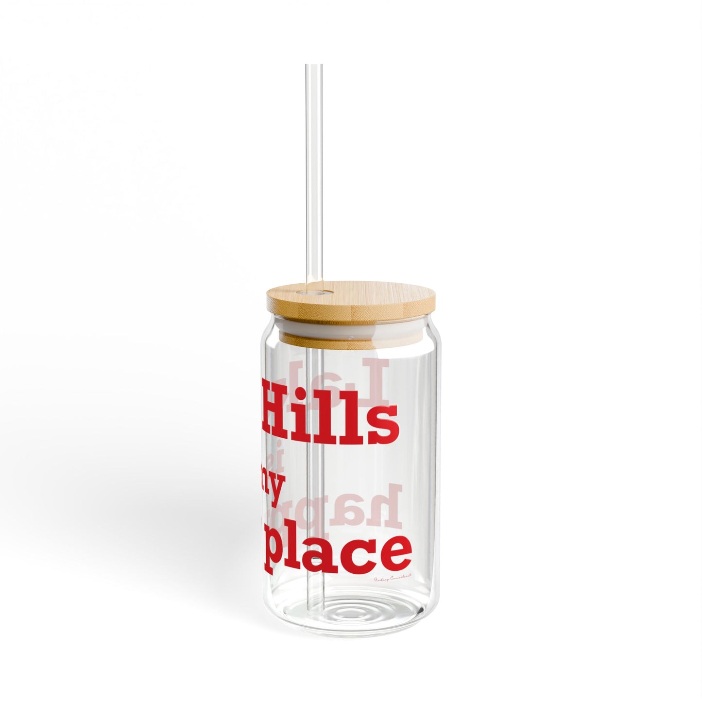 Lake Hills is My Happy Place Sipper Glass, 16oz