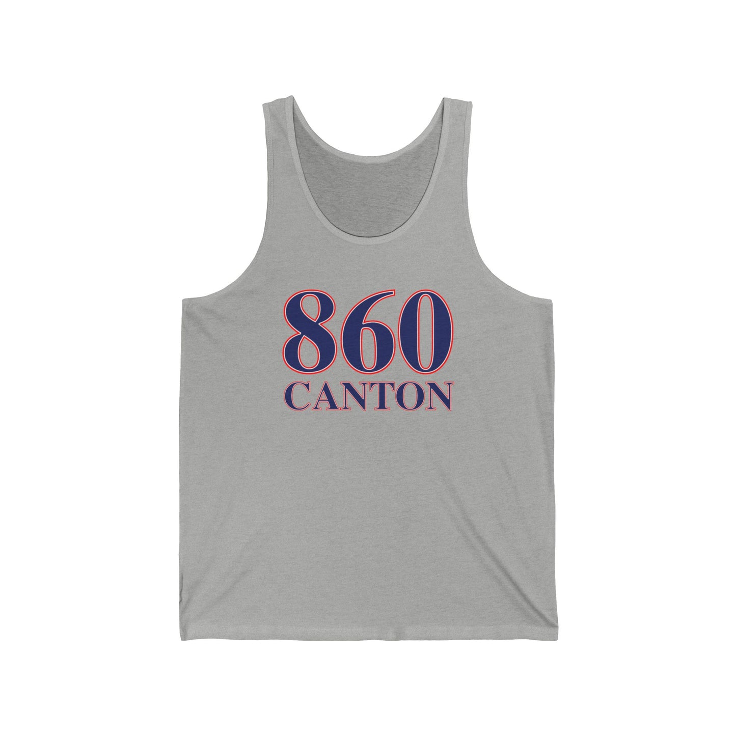 860 Canton Red White & Blue Unisex Jersey Tank Top