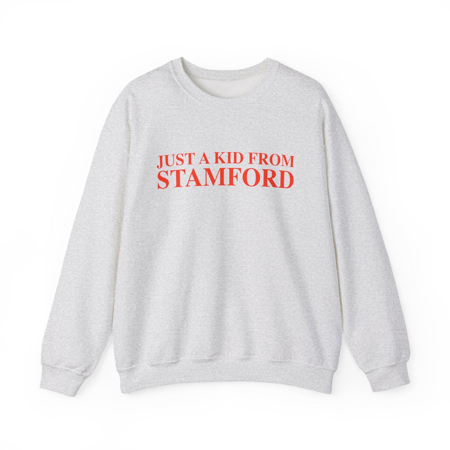 Just a kid from Stamford Unisex Heavy Blend™ Crewneck Sweatshirt