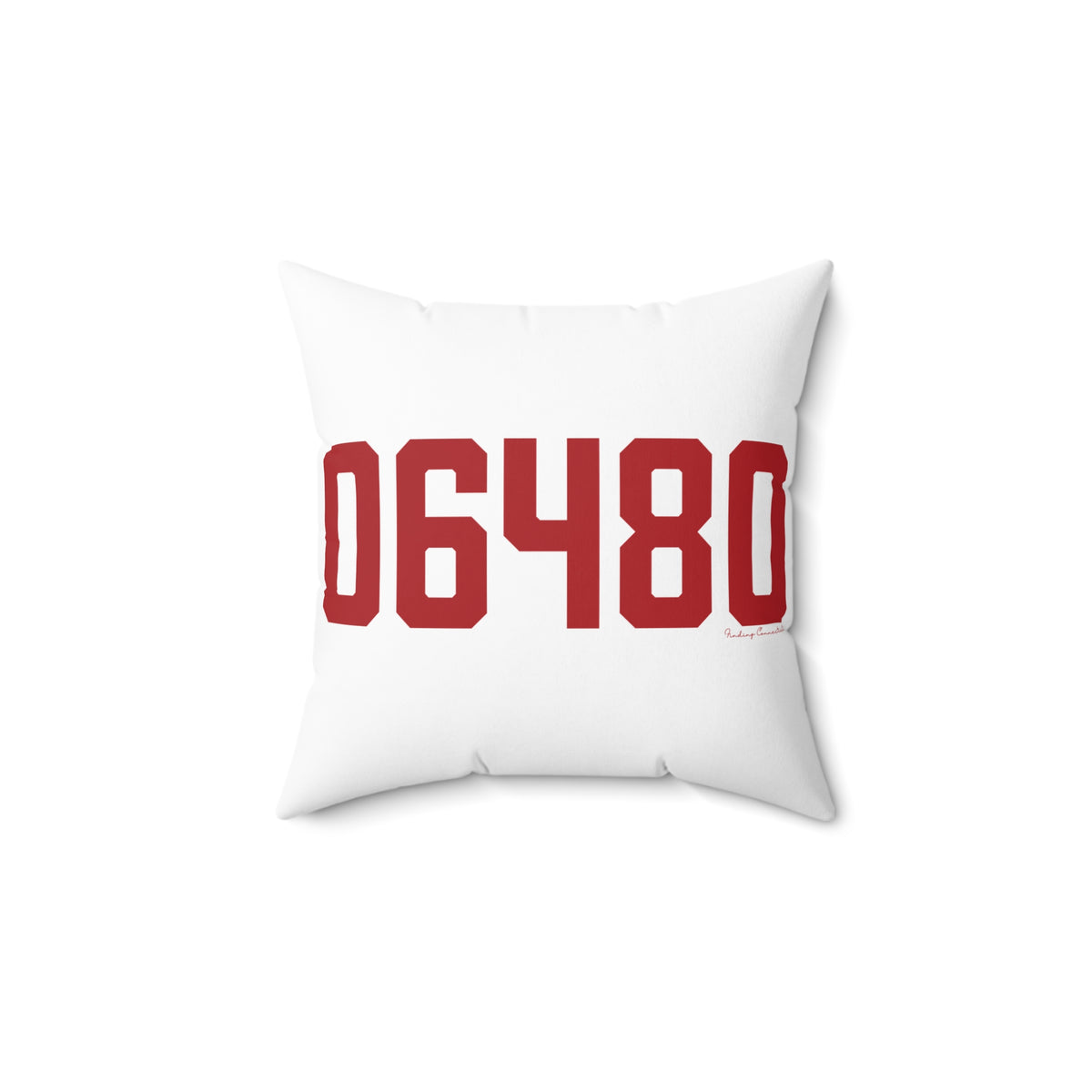 06480 Portland Connecticut Zip Code Spun Polyester Square Pillow