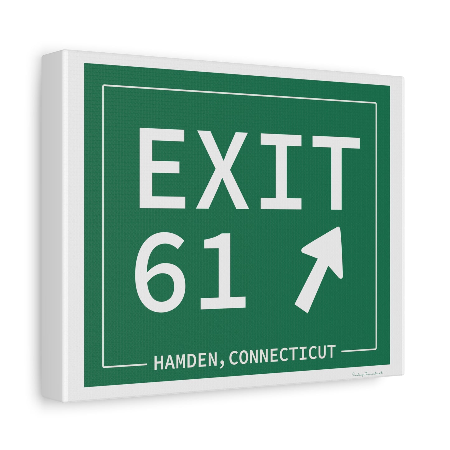 Vintage Exit 61 WCP Sign Matte Canvas, Stretched, 1.25"