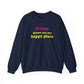 Goose Shows Are My Happy Place - Yellow & Pink Unisex Heavy Blend™ Crewneck Sweatshirt