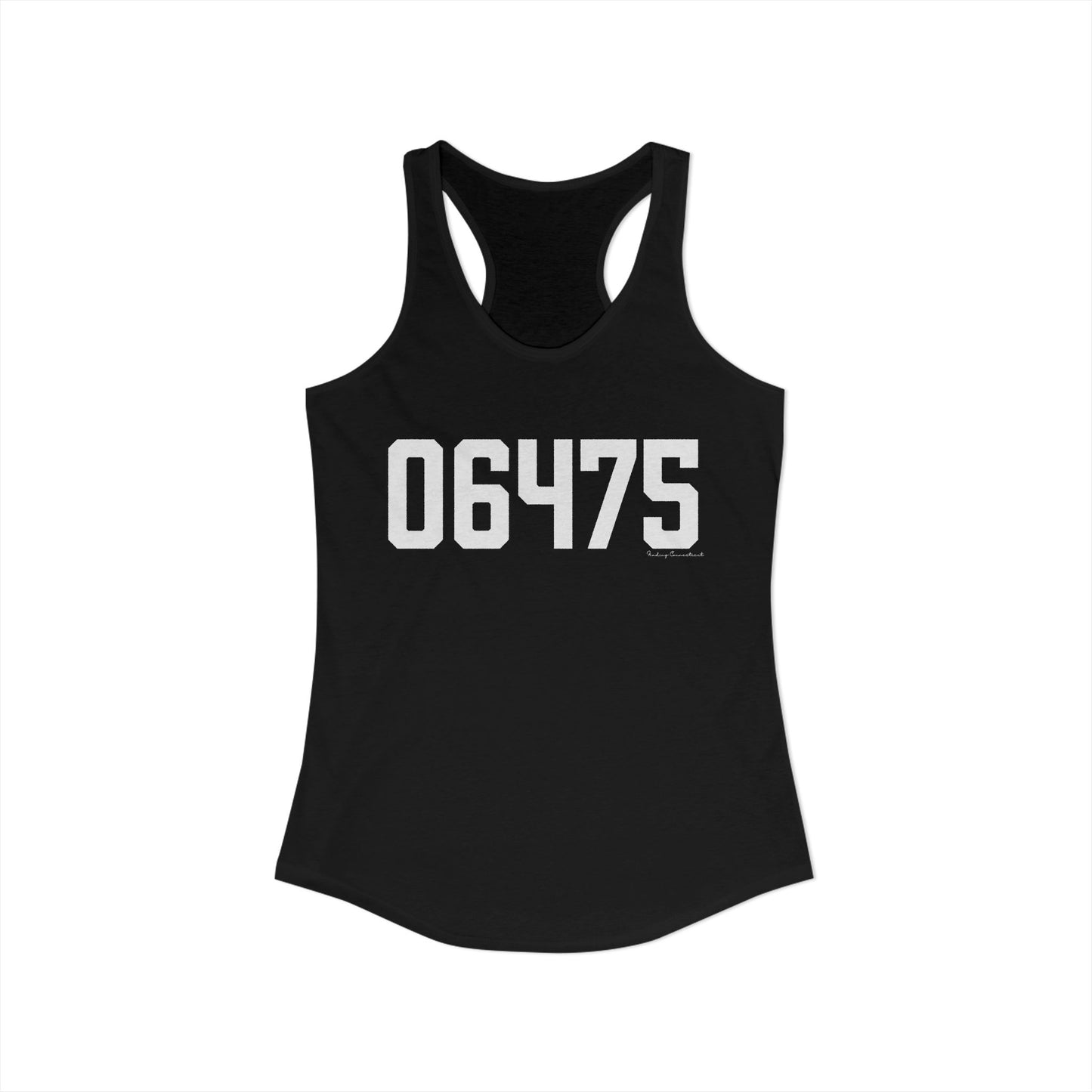 06475 Old Saybrook CT Zip Code Women's Ideal Racerback Tank Top