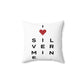 Silvermine Vision Spun Polyester Square Pillow