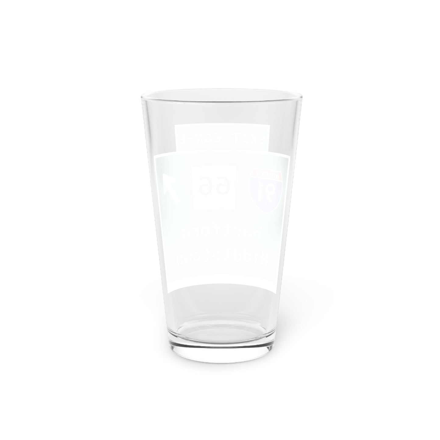 Vintage WCP Exit 68-NE Sign Pint Glass, 16oz